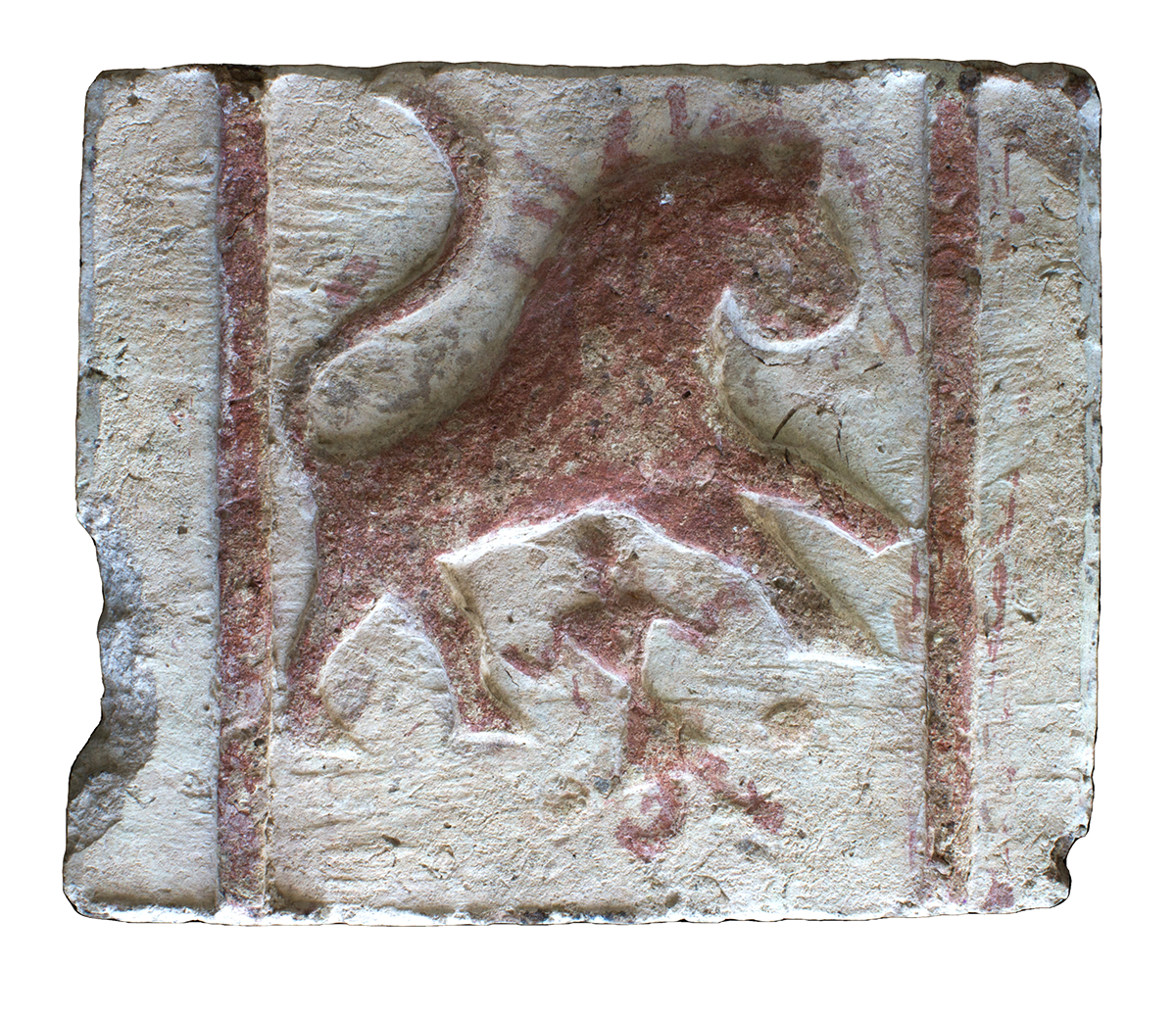 Placa cerámica con representación de Abraham y el sacrificio de Isaac (Foto: Musée National de Carthage)